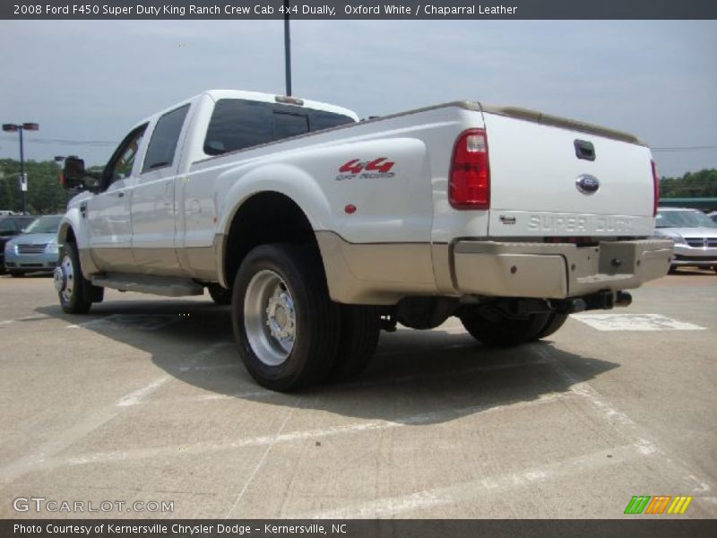 Oxford White / Chaparral Leather 2008 Ford F450 Super Duty King Ranch Crew Cab 4x4 Dually