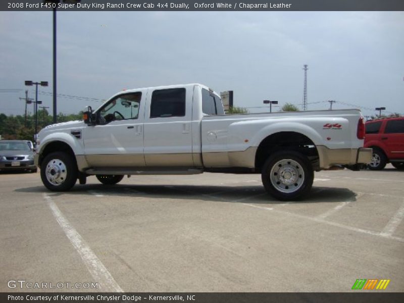 Oxford White / Chaparral Leather 2008 Ford F450 Super Duty King Ranch Crew Cab 4x4 Dually