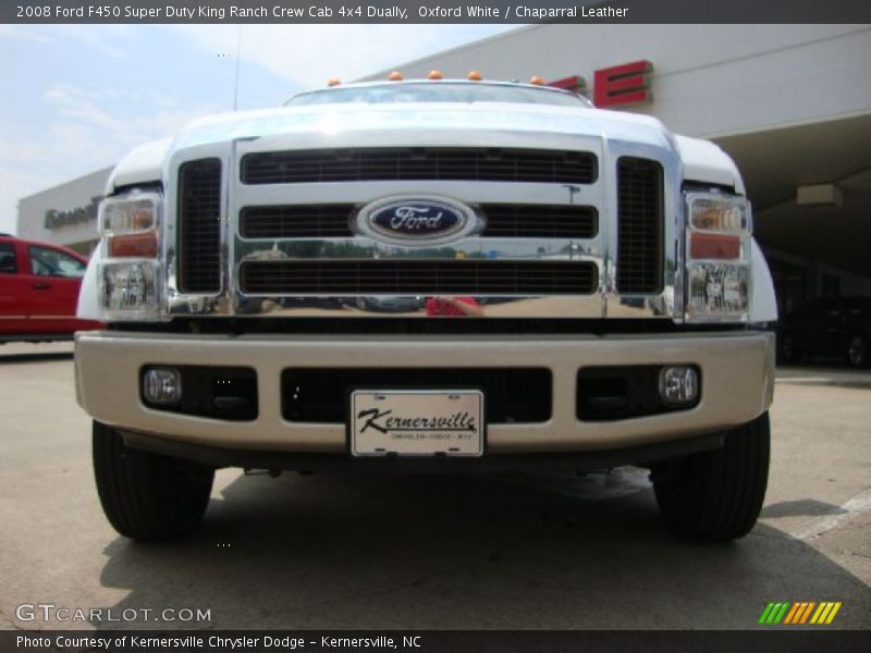 Oxford White / Chaparral Leather 2008 Ford F450 Super Duty King Ranch Crew Cab 4x4 Dually