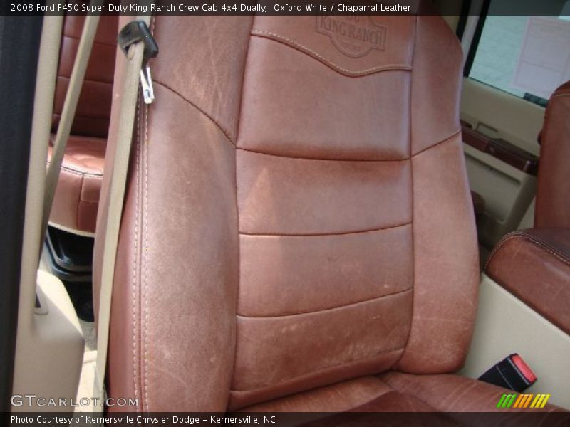 Oxford White / Chaparral Leather 2008 Ford F450 Super Duty King Ranch Crew Cab 4x4 Dually