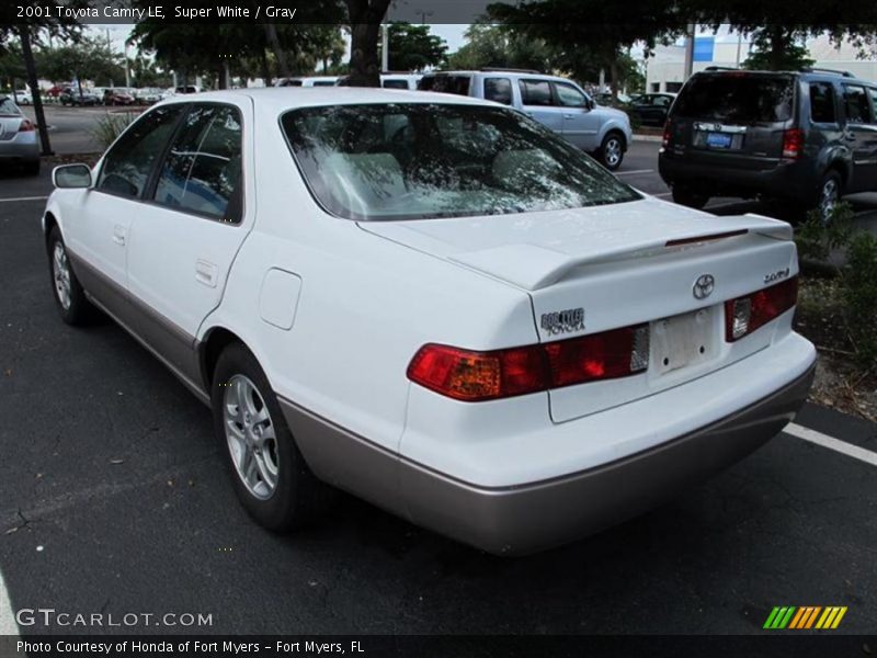 Super White / Gray 2001 Toyota Camry LE