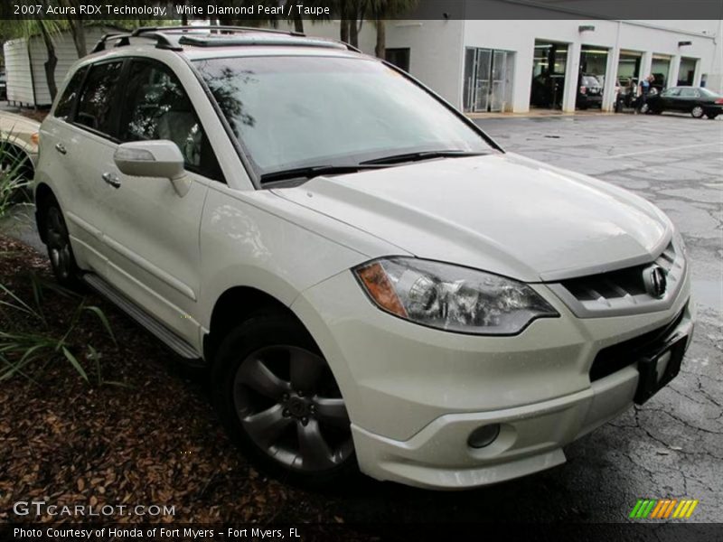 White Diamond Pearl / Taupe 2007 Acura RDX Technology
