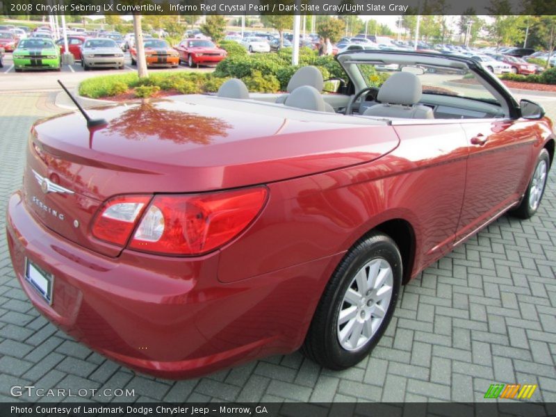 Inferno Red Crystal Pearl / Dark Slate Gray/Light Slate Gray 2008 Chrysler Sebring LX Convertible