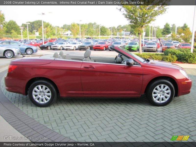 Inferno Red Crystal Pearl / Dark Slate Gray/Light Slate Gray 2008 Chrysler Sebring LX Convertible