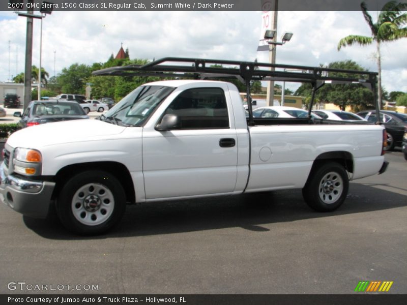 Summit White / Dark Pewter 2007 GMC Sierra 1500 Classic SL Regular Cab