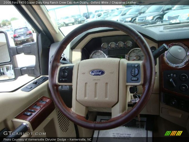 Oxford White / Chaparral Leather 2008 Ford F450 Super Duty King Ranch Crew Cab 4x4 Dually