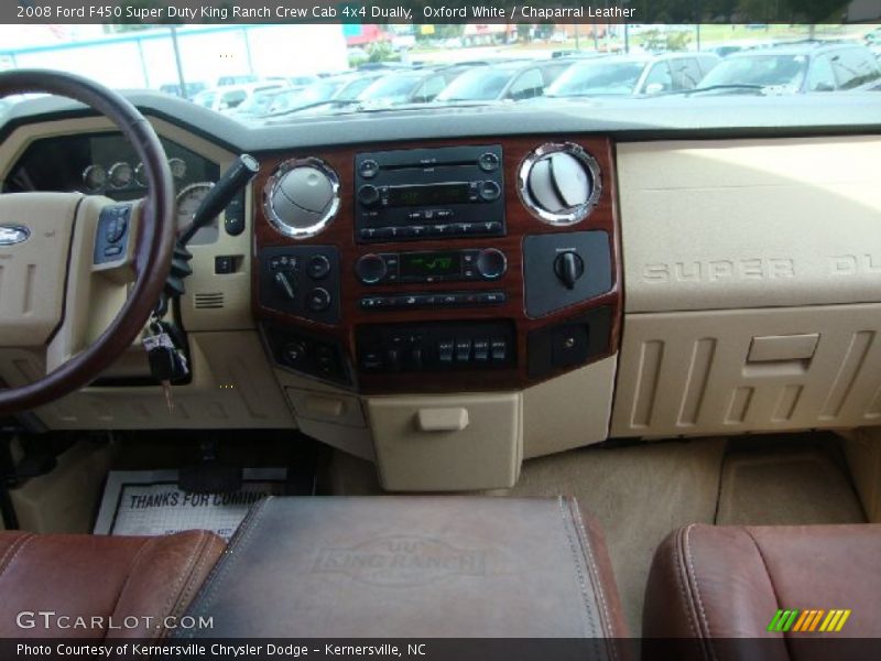 Oxford White / Chaparral Leather 2008 Ford F450 Super Duty King Ranch Crew Cab 4x4 Dually