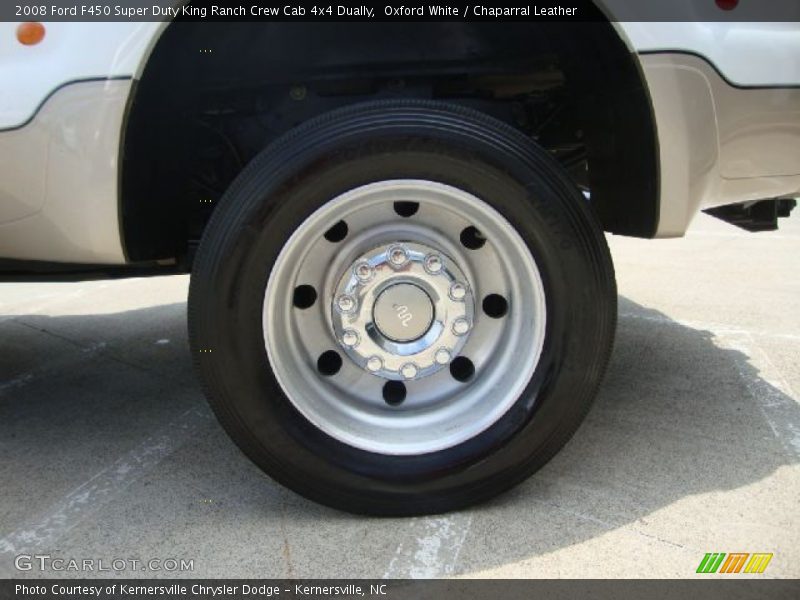 Oxford White / Chaparral Leather 2008 Ford F450 Super Duty King Ranch Crew Cab 4x4 Dually