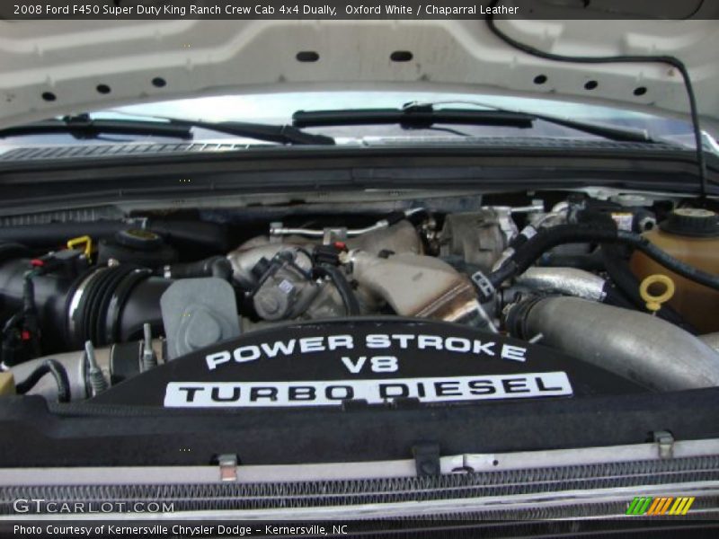 Oxford White / Chaparral Leather 2008 Ford F450 Super Duty King Ranch Crew Cab 4x4 Dually