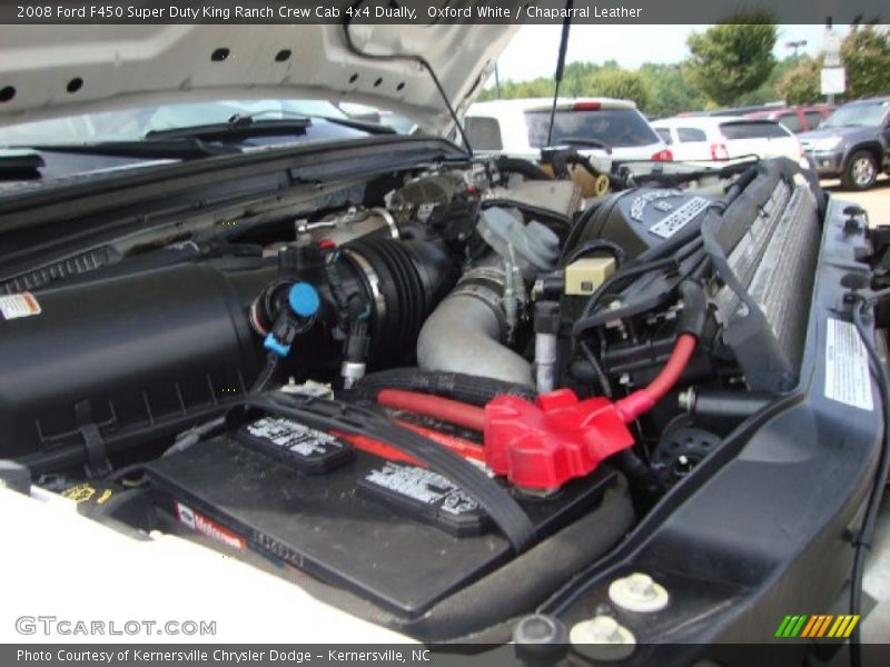 Oxford White / Chaparral Leather 2008 Ford F450 Super Duty King Ranch Crew Cab 4x4 Dually