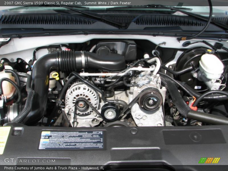 Summit White / Dark Pewter 2007 GMC Sierra 1500 Classic SL Regular Cab