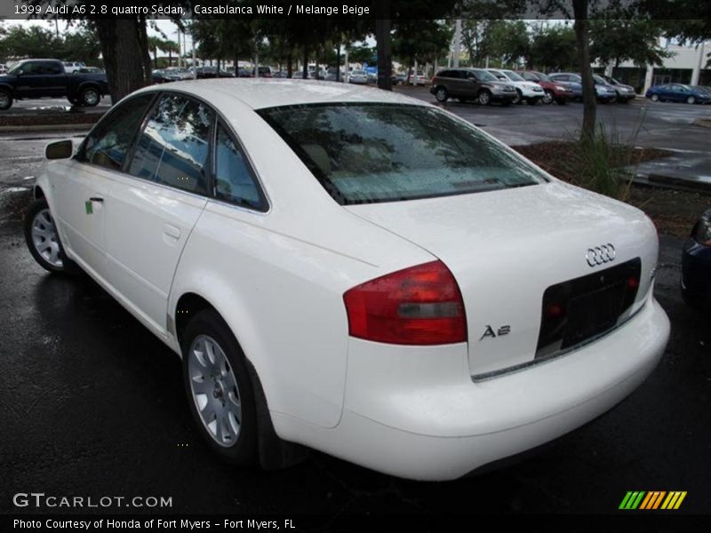 Casablanca White / Melange Beige 1999 Audi A6 2.8 quattro Sedan