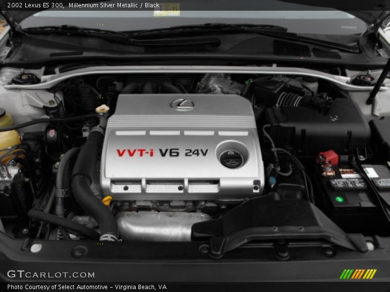 Millennium Silver Metallic / Black 2002 Lexus ES 300