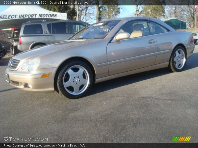 Desert Silver Metallic / Java 2002 Mercedes-Benz CL 500