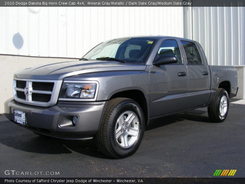 Mineral Gray Metallic / Dark Slate Gray/Medium Slate Gray 2010 Dodge Dakota Big Horn Crew Cab 4x4