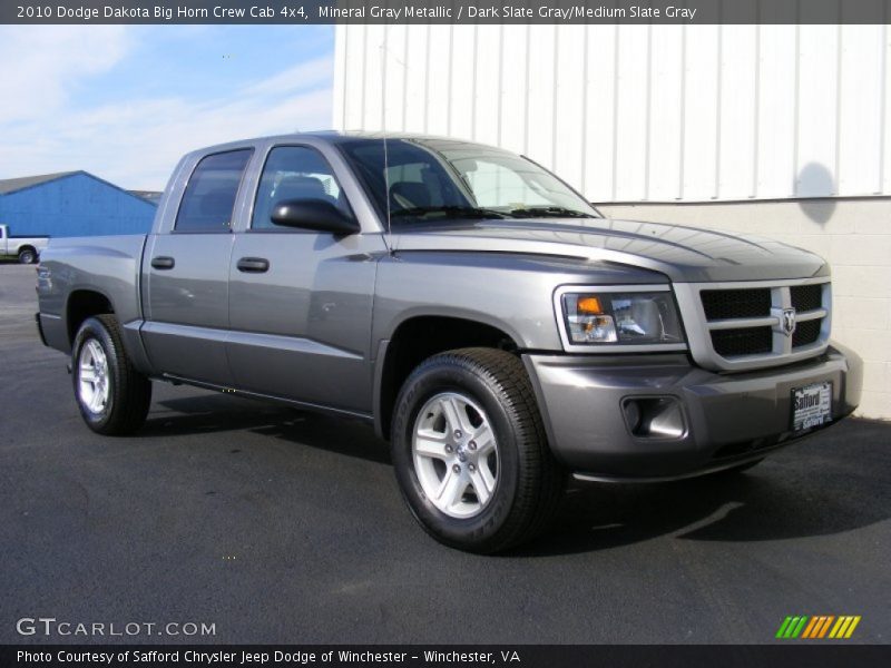 Mineral Gray Metallic / Dark Slate Gray/Medium Slate Gray 2010 Dodge Dakota Big Horn Crew Cab 4x4