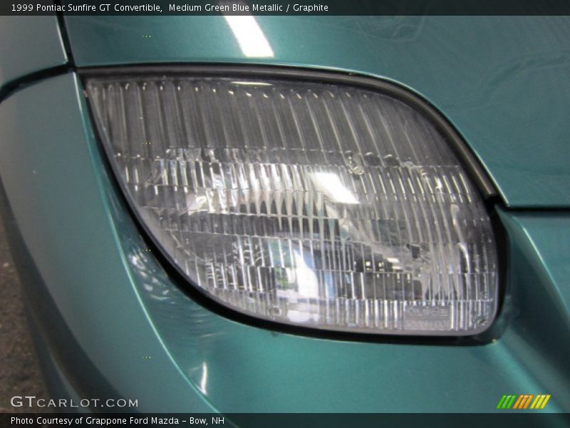 Medium Green Blue Metallic / Graphite 1999 Pontiac Sunfire GT Convertible