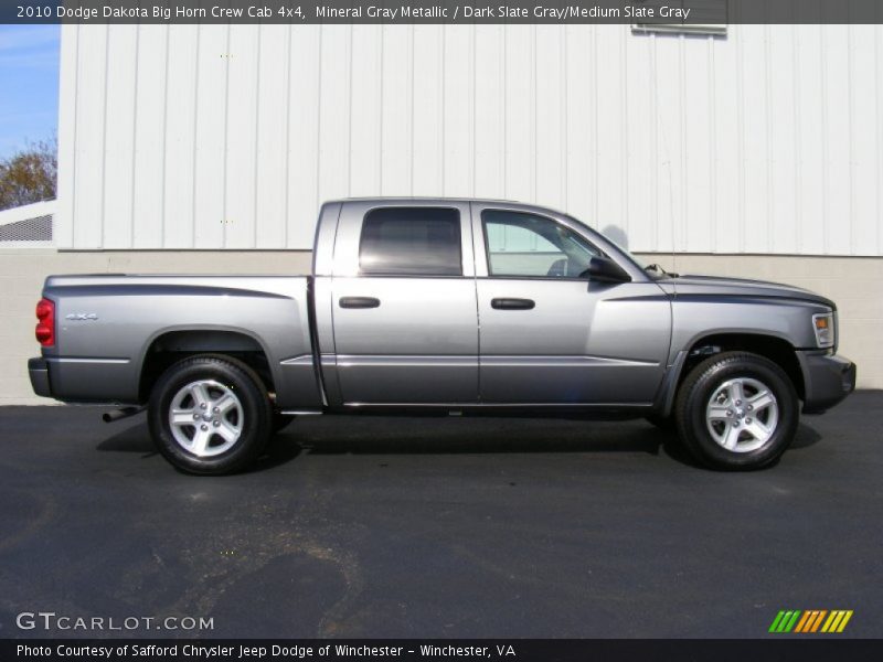 Mineral Gray Metallic / Dark Slate Gray/Medium Slate Gray 2010 Dodge Dakota Big Horn Crew Cab 4x4