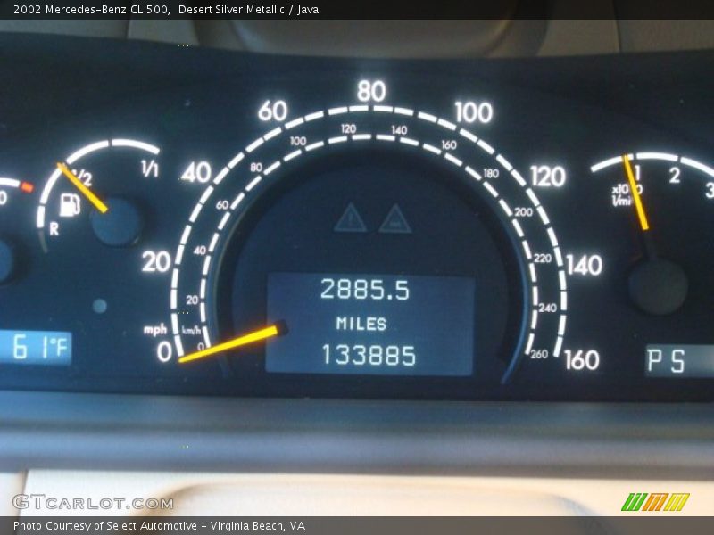 Desert Silver Metallic / Java 2002 Mercedes-Benz CL 500