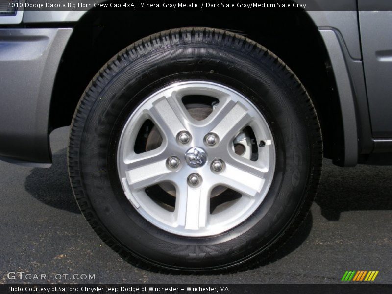 Mineral Gray Metallic / Dark Slate Gray/Medium Slate Gray 2010 Dodge Dakota Big Horn Crew Cab 4x4