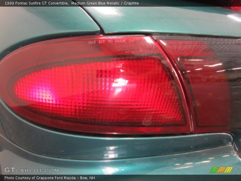 Medium Green Blue Metallic / Graphite 1999 Pontiac Sunfire GT Convertible
