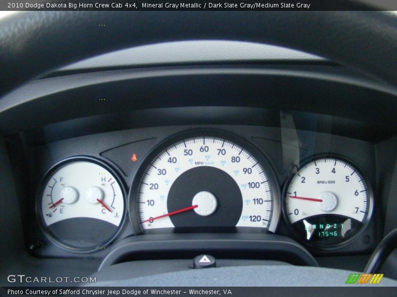 Mineral Gray Metallic / Dark Slate Gray/Medium Slate Gray 2010 Dodge Dakota Big Horn Crew Cab 4x4