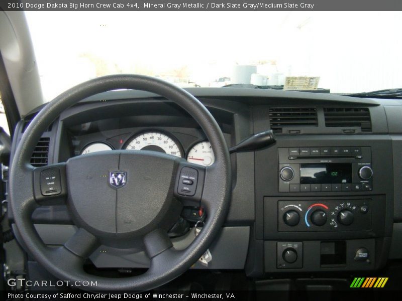 Mineral Gray Metallic / Dark Slate Gray/Medium Slate Gray 2010 Dodge Dakota Big Horn Crew Cab 4x4