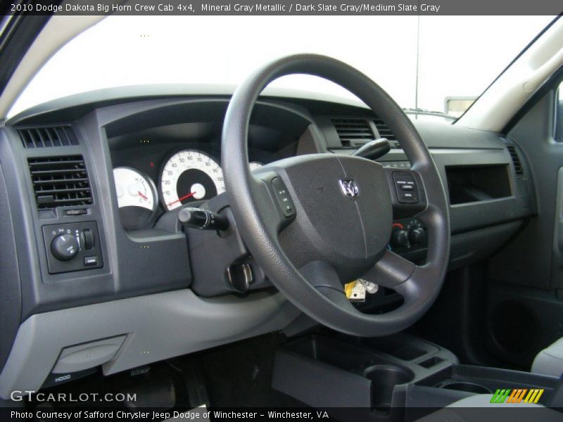 Mineral Gray Metallic / Dark Slate Gray/Medium Slate Gray 2010 Dodge Dakota Big Horn Crew Cab 4x4