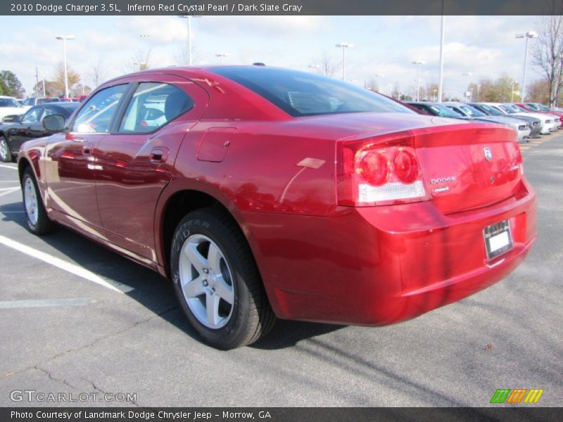 Inferno Red Crystal Pearl / Dark Slate Gray 2010 Dodge Charger 3.5L