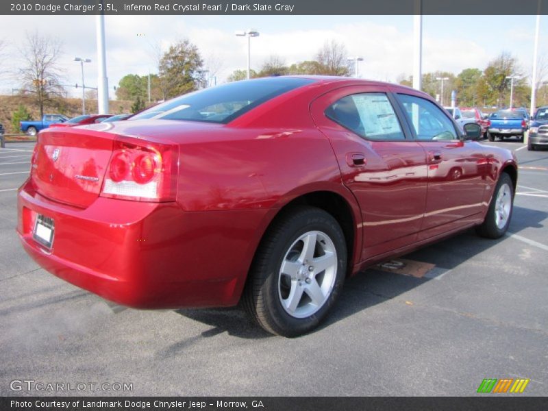 Inferno Red Crystal Pearl / Dark Slate Gray 2010 Dodge Charger 3.5L
