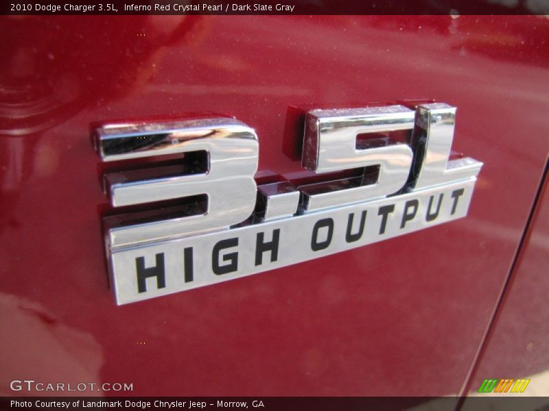Inferno Red Crystal Pearl / Dark Slate Gray 2010 Dodge Charger 3.5L