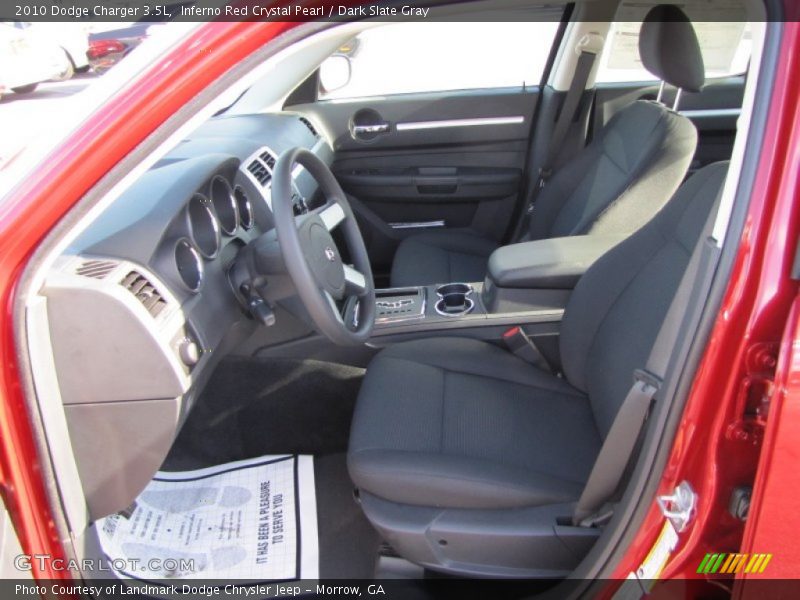 Inferno Red Crystal Pearl / Dark Slate Gray 2010 Dodge Charger 3.5L