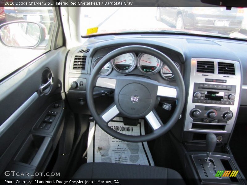 Inferno Red Crystal Pearl / Dark Slate Gray 2010 Dodge Charger 3.5L