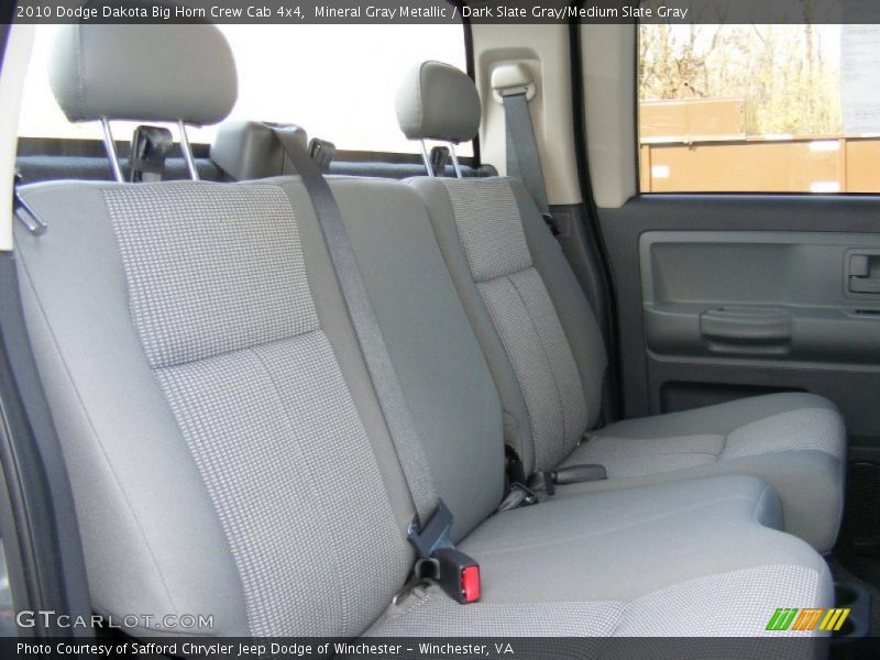 Mineral Gray Metallic / Dark Slate Gray/Medium Slate Gray 2010 Dodge Dakota Big Horn Crew Cab 4x4