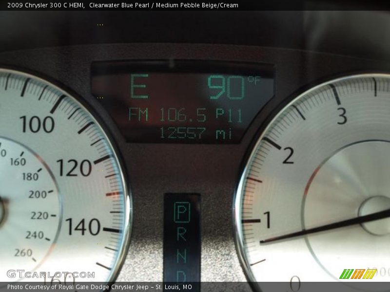 Clearwater Blue Pearl / Medium Pebble Beige/Cream 2009 Chrysler 300 C HEMI