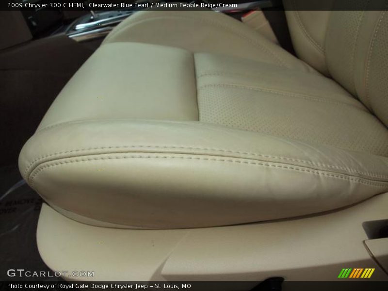 Clearwater Blue Pearl / Medium Pebble Beige/Cream 2009 Chrysler 300 C HEMI