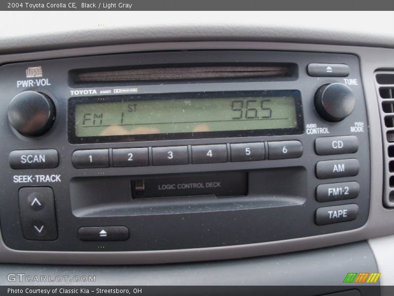 Black / Light Gray 2004 Toyota Corolla CE