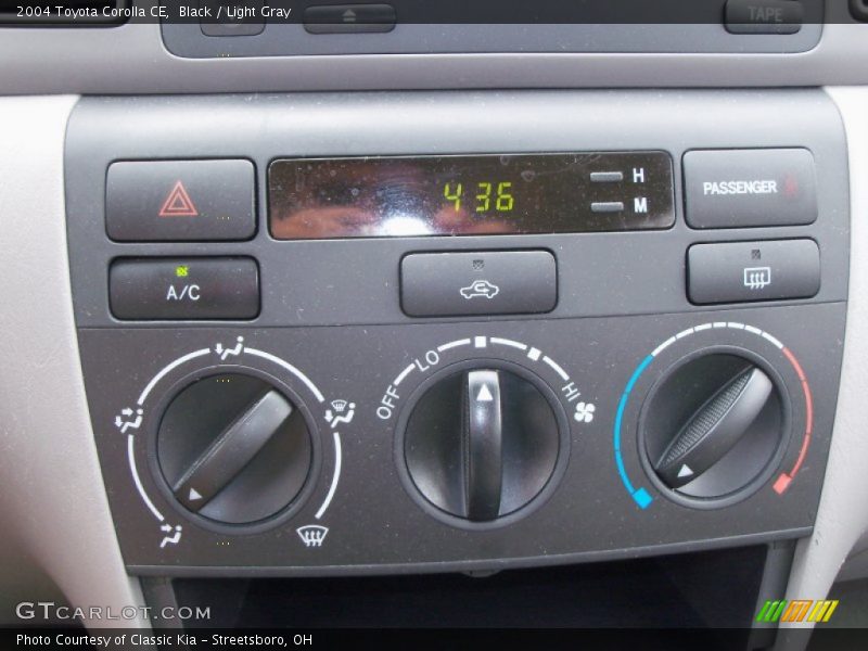 Black / Light Gray 2004 Toyota Corolla CE