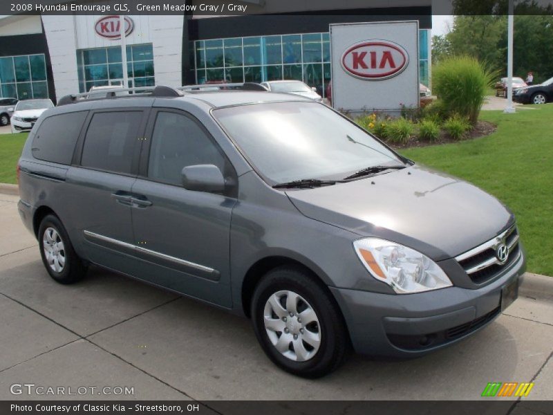 Green Meadow Gray / Gray 2008 Hyundai Entourage GLS