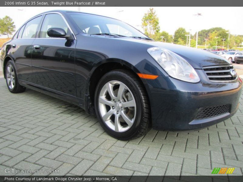Twilight Blue Pearlcoat / Wheat 2006 Infiniti G 35 Sedan
