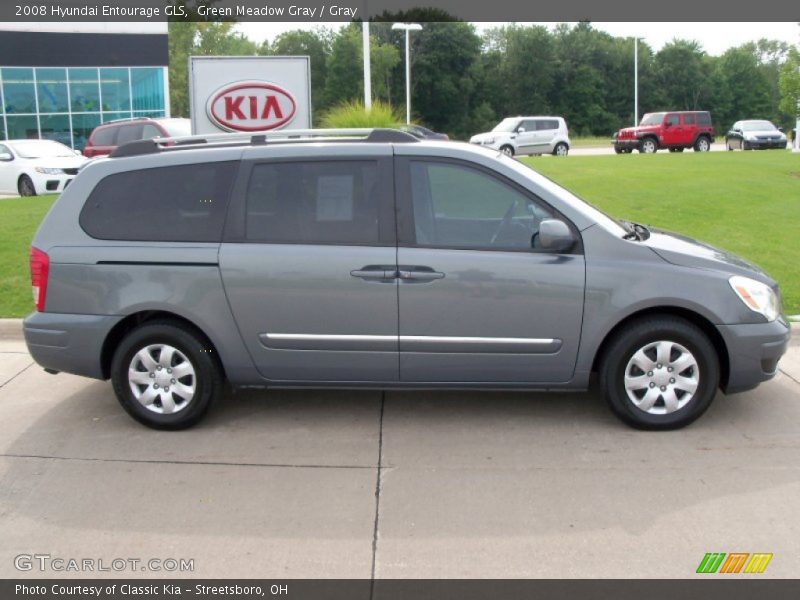Green Meadow Gray / Gray 2008 Hyundai Entourage GLS