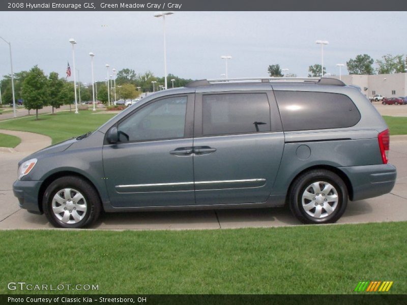 Green Meadow Gray / Gray 2008 Hyundai Entourage GLS