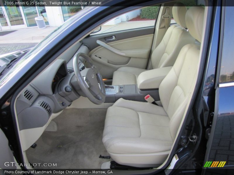 Twilight Blue Pearlcoat / Wheat 2006 Infiniti G 35 Sedan