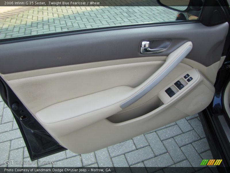 Twilight Blue Pearlcoat / Wheat 2006 Infiniti G 35 Sedan