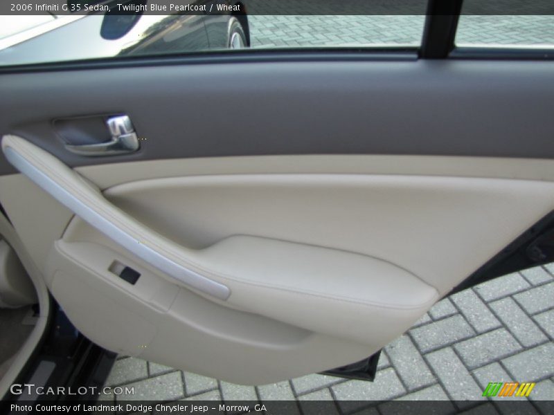Twilight Blue Pearlcoat / Wheat 2006 Infiniti G 35 Sedan