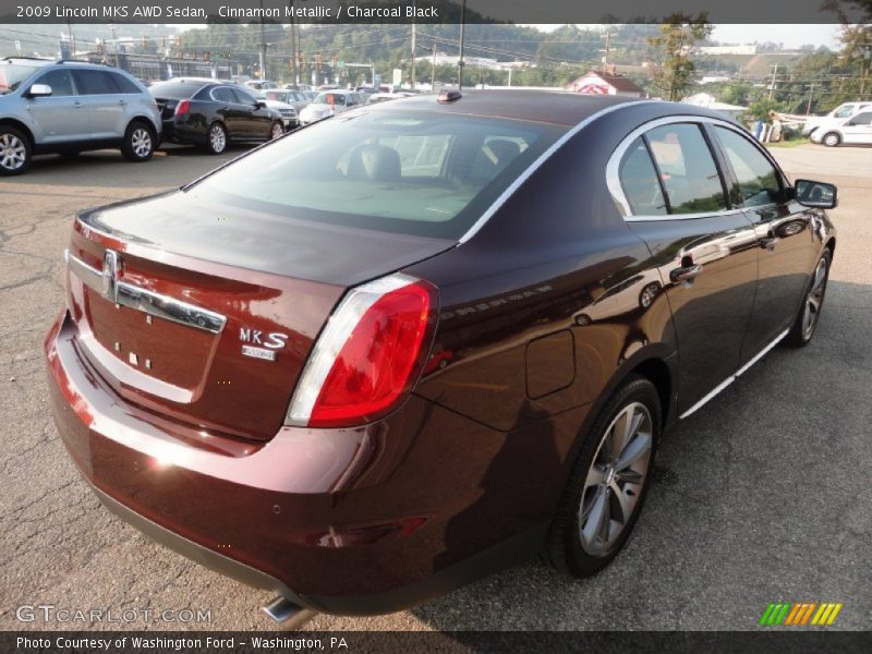 Cinnamon Metallic / Charcoal Black 2009 Lincoln MKS AWD Sedan