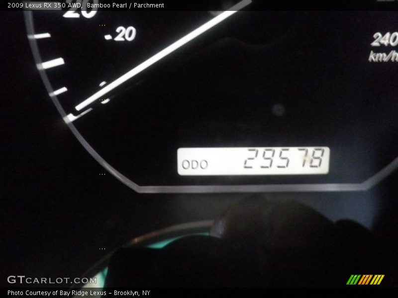 Bamboo Pearl / Parchment 2009 Lexus RX 350 AWD