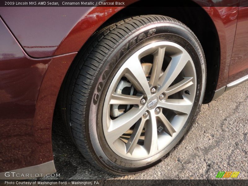 Cinnamon Metallic / Charcoal Black 2009 Lincoln MKS AWD Sedan