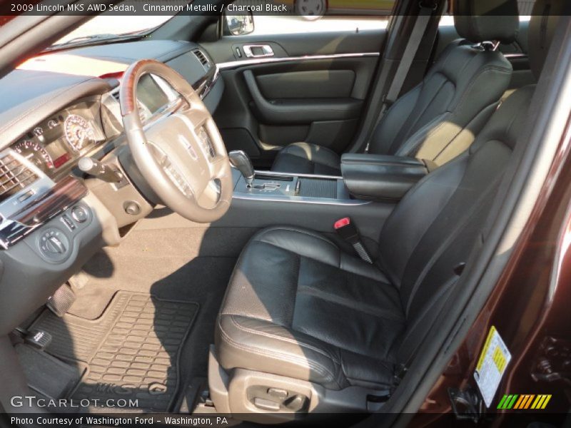 Cinnamon Metallic / Charcoal Black 2009 Lincoln MKS AWD Sedan
