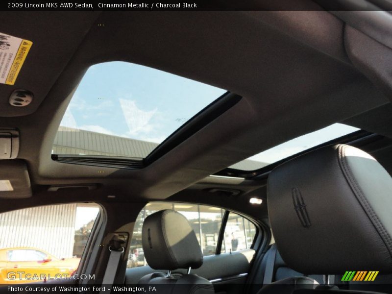 Cinnamon Metallic / Charcoal Black 2009 Lincoln MKS AWD Sedan